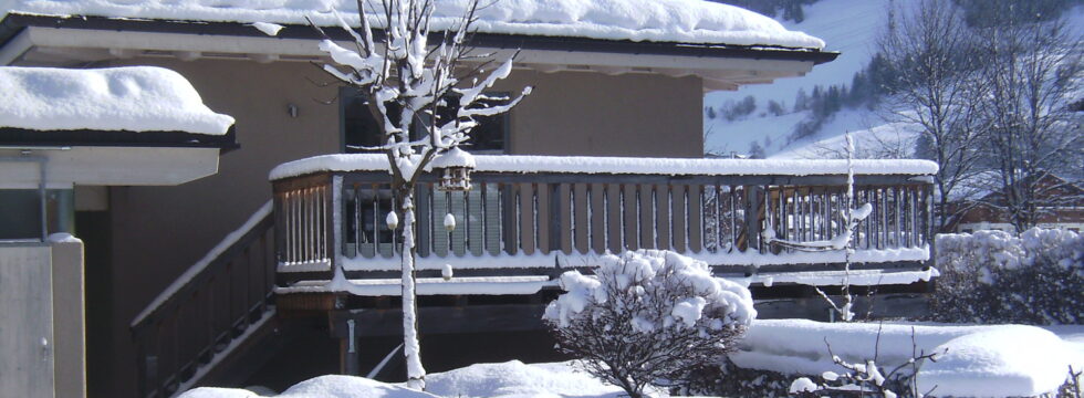 Ferienhaus im Winter